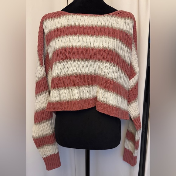 American eagle stripped cropped sweater - Picture 2 of 7